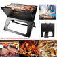 Portable Charcoal Grill - Mini BBQ Grill - Small Table Top Charcoal Grill For Camping, Outdoor Cooking - Foldable Camping Grill For Picnics, Tailgating And Backyard Grilling