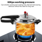 7LHome Dual Handle Aluminum Pressure Cooker Kitchen Catering Cookware UK