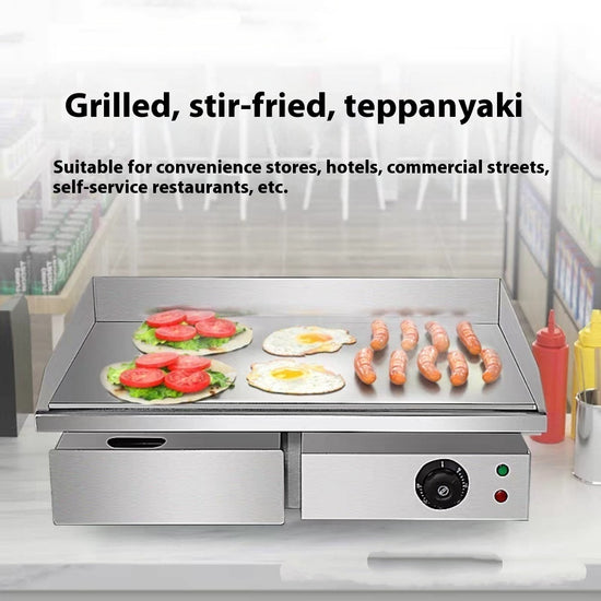 Electric Heating Gas Braised Furnace Teppanyaki Electric Heating Griddle