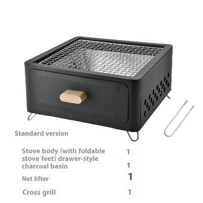 Square Barbecue Oven Outdoor Courtyard Oven Charcoal Charcoal Barbecue dish
