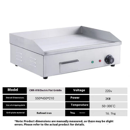 Electric Heating Gas Braised Furnace Teppanyaki Electric Heating Griddle