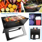 Portable Charcoal Grill - Mini BBQ Grill - Small Table Top Charcoal Grill For Camping, Outdoor Cooking - Foldable Camping Grill For Picnics, Tailgating And Backyard Grilling